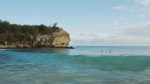 Cliff Jumping Wide Angle Stock Footage 75269686