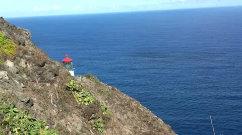 Cliff Lighthouse Video stock 10596690