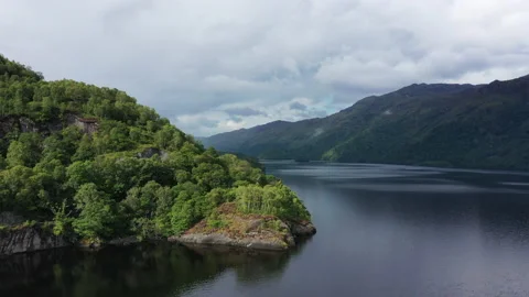 Cliff on the loch, Scotland 動画素材 168416063