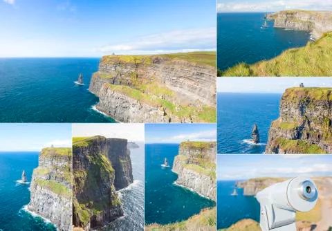 Cliff of moher set Foto stock