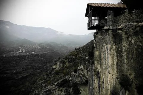 Cliff monastery Stock Photos
