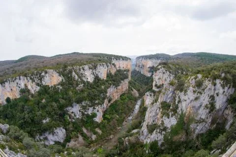 Cliff in navarra Stock Photos