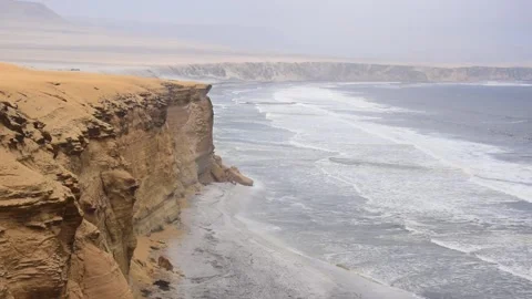 Cliff by the Ocean Stock-Footage 143324154