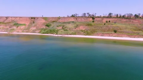 Cliff over the sea Stock Footage 138833059