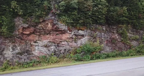 Cliff on the Parkway Stock Footage 251241506