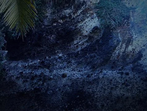 Cliff pattern near the beach Foto stock