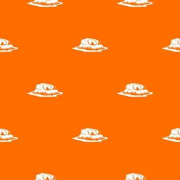 Cliff pattern orange Stock Illustration