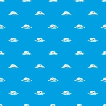Cliff pattern seamless blue Stock Illustration