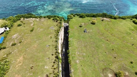 Cliff road access 3 Stock Footage 275875482