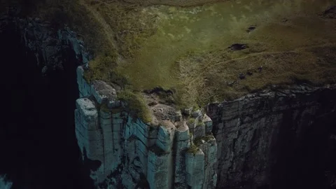 Cliff in a Scotland Highlands Stock Footage 130205534
