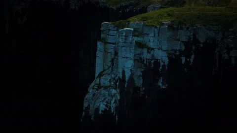Cliff in a Scotland Highlands Stock Footage 140654055