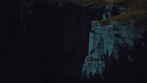 Cliff in a Scotland Highlands Vídeo Stock 164553136