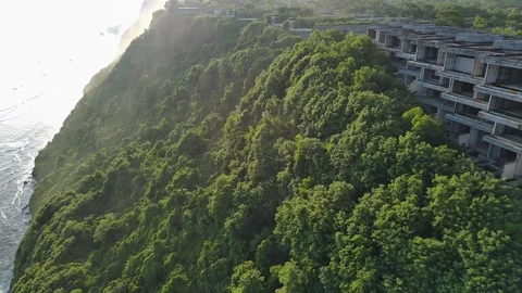 Cliff on the sea. Bali Stock Footage 255632538