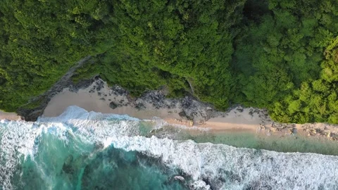Cliff on the sea. Bali Stock Footage 255634650