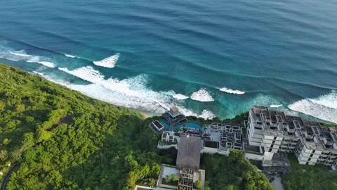 Cliff on the sea. Bali Stock Footage 255648907