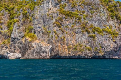Cliff by the sea Stock Photos