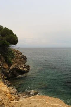 Cliff with the sea Foto stock