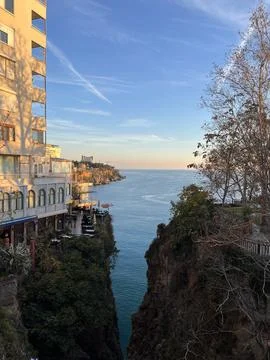 Cliff by the sea Foto stock