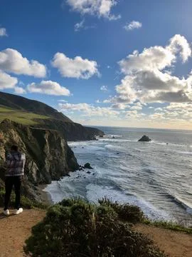 Cliff by the sea Stock Photos