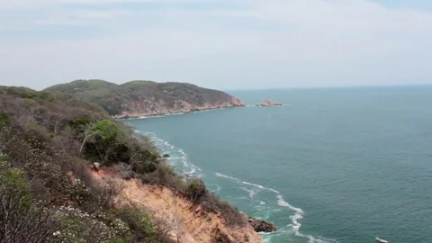 Cliff sea view 1 库存影片 75882991