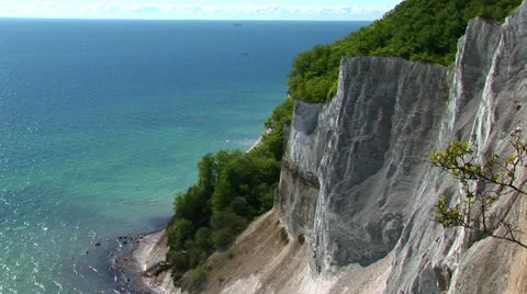 Cliff seen from above Stock Footage 22605327