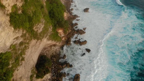Cliff on sunset, Bali Stock Footage 91283853