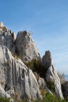 Cliff in sunshine Stock Photos