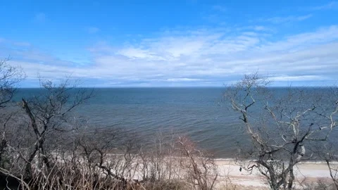 Cliff Top Beach Time Lapse Stock Footage 269188794