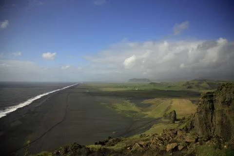Cliff top view Stock Photos