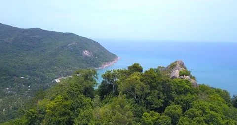 Cliff  view point Stock Footage 96071317
