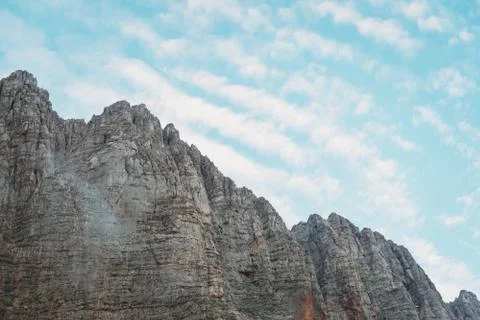Cliff wall. Stock Photos