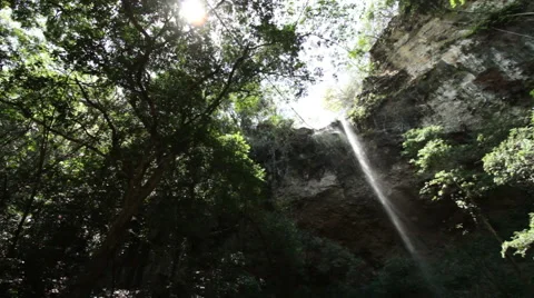 Cliff Waterfall Video stock 52512607