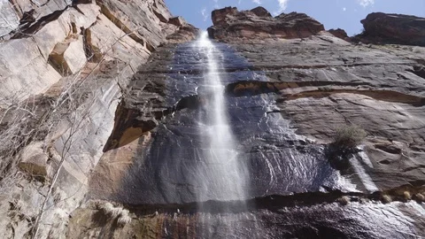 Cliff Waterfall Video stock 127327451
