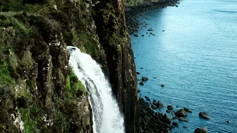 Cliff Waterfall Stock Footage 202911328