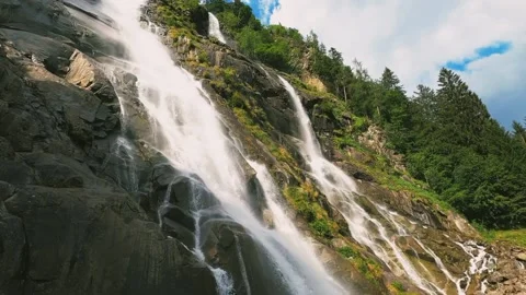 Cliff waterfall Stock Footage 219861367