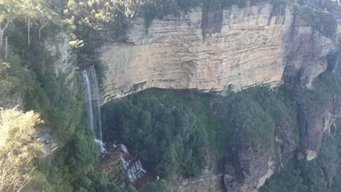 Cliff waterfall Stock Footage 278957513