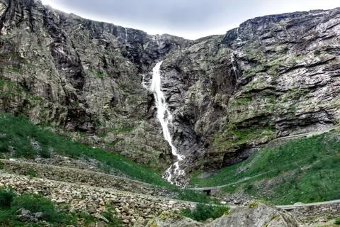 Cliff waterfall Stock Photos