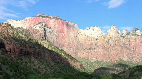 Cliff, Zion NP Stock Footage 305312