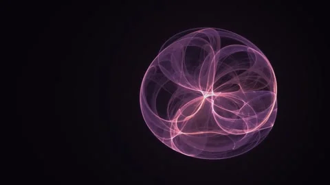 Clifford Strange Attractor Silk Veils Morphing Seamless Loop Stock Footage 346728404