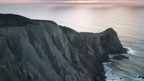 Cliffs aerial within the untouched nature Video stock 162295652