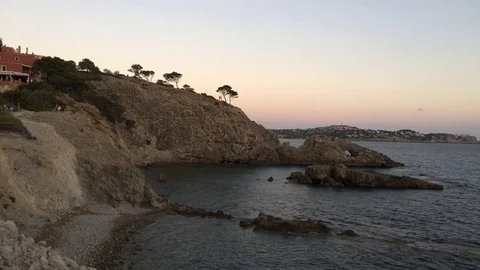 Cliffs in the afternoon as timelapse Video stock 71770551