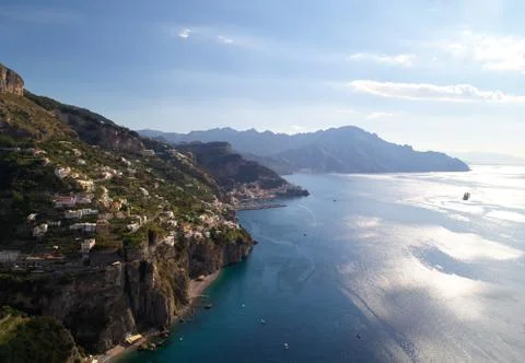 Cliffs of Amalfi 库存照片