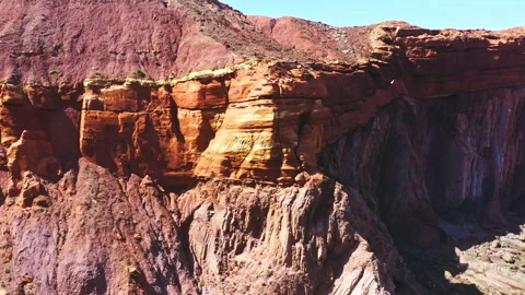 Cliffs and beach of Praia Do Telheiro, Algarve, Portugal. Drone view. Stock Footage 262100248