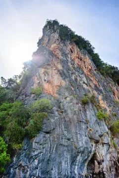 Cliffs and mountain peaks Stock Photos