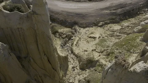 Cliffs and Rocks Aerial View 3 Stock Footage 122350762