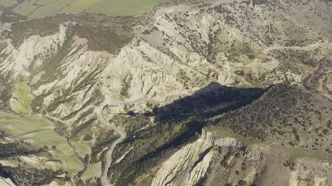 Cliffs and Rocks Aerial View 4 Vídeo Stock 122350990
