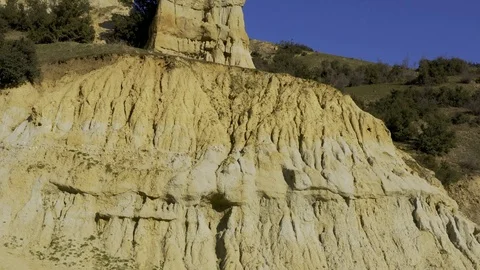 Cliffs and Rocks Aerial View 5 Vídeo Stock 122351191