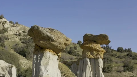 Cliffs and Rocks Aerial View 7 Vídeo Stock 122351292