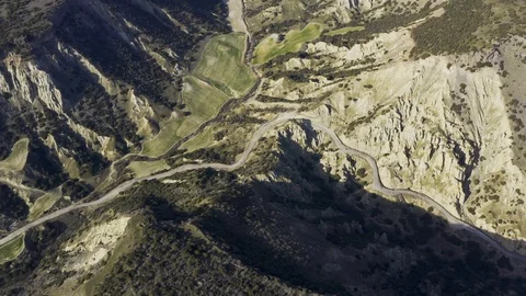 Cliffs and Rocks Aerial View 6 Stock-Footage 122351506