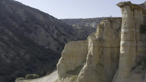 Cliffs and Rocks Aerial View 12 Video stock 122353321